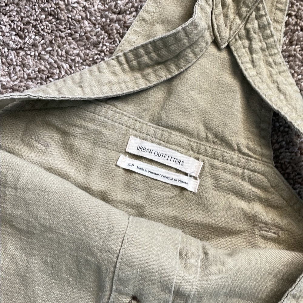 [Price Drop] Urban Outfitters shortall linen overall - Picture 2 of 4